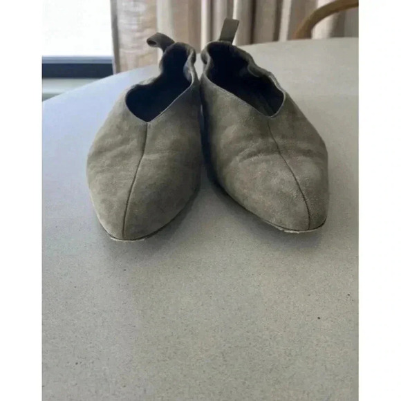 Co Women’s Lace Up Flat Green Suede Size 41 9 9.5 Slip On - Picture 4 of 6